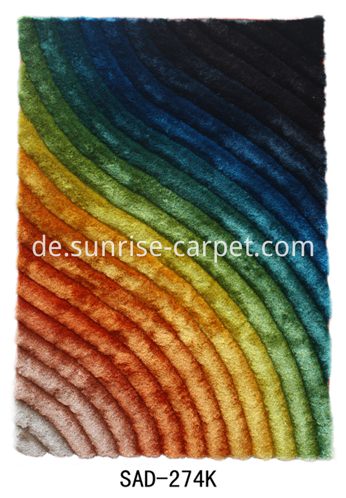 Polyester silk shaggy